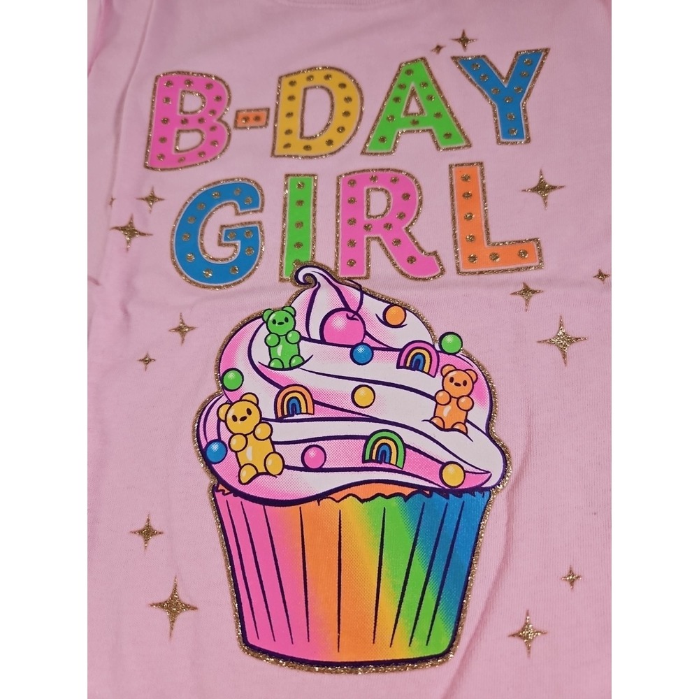 Birthday Girl Childrens Place T-Shirt Size 5 T S/P   Cupcake Kids New W Tags